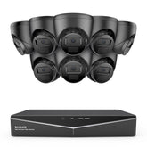 1080p 16 Channel 8 Camera Outdoor Wired Security System, Smart Motion Detection, 100 ft Infrared Night Vision, IP66 Weatherproof